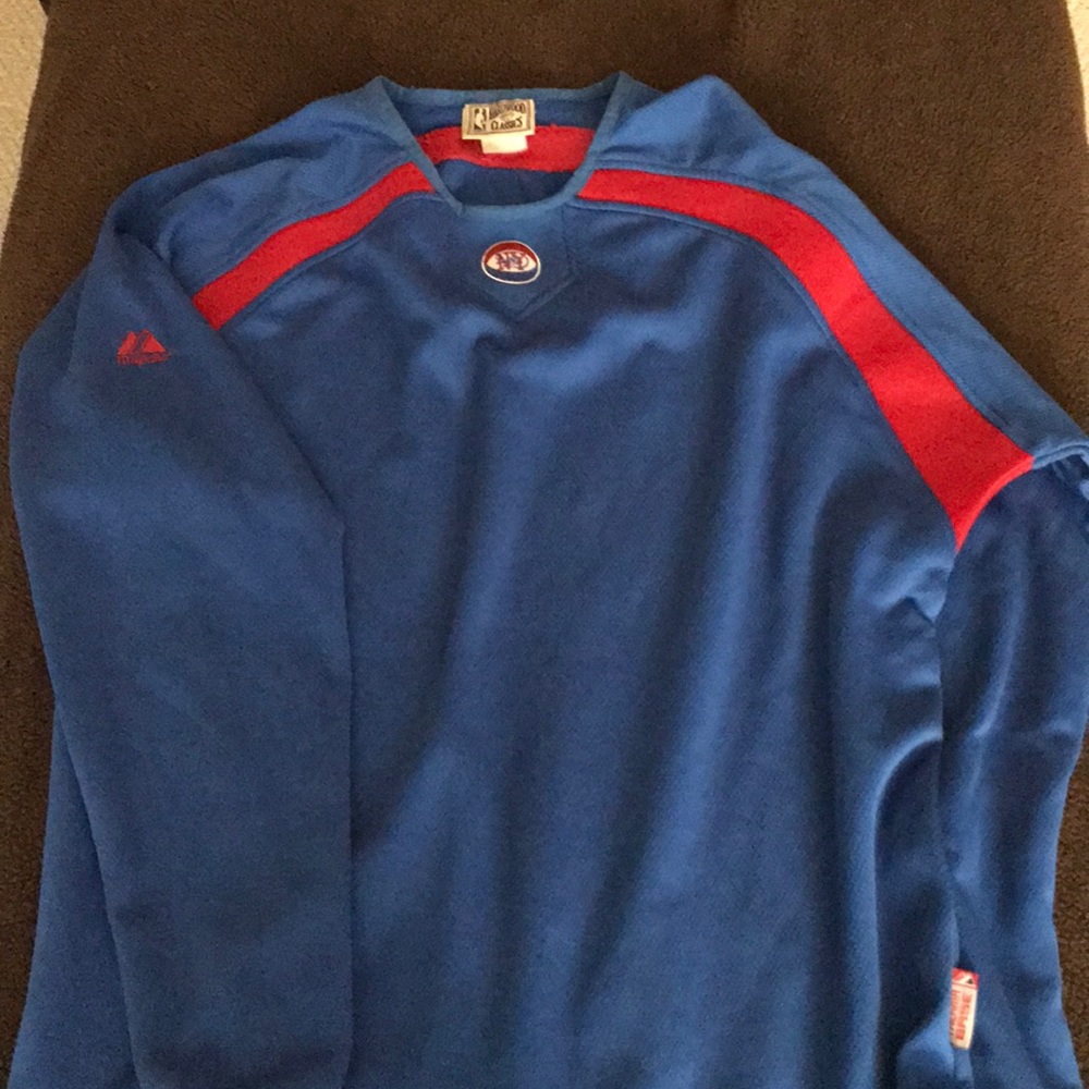 Majestic “Hardwood Classics” pullover (NY Nets)
